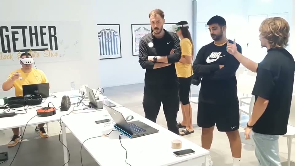 Presentazione del sistema VR in un evento pubblico